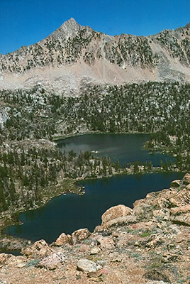 Two of the Boulder Chain Lakes